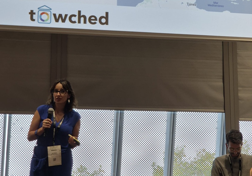 Mar Gaitán i Lucas Tello en Mondiacult 2025.